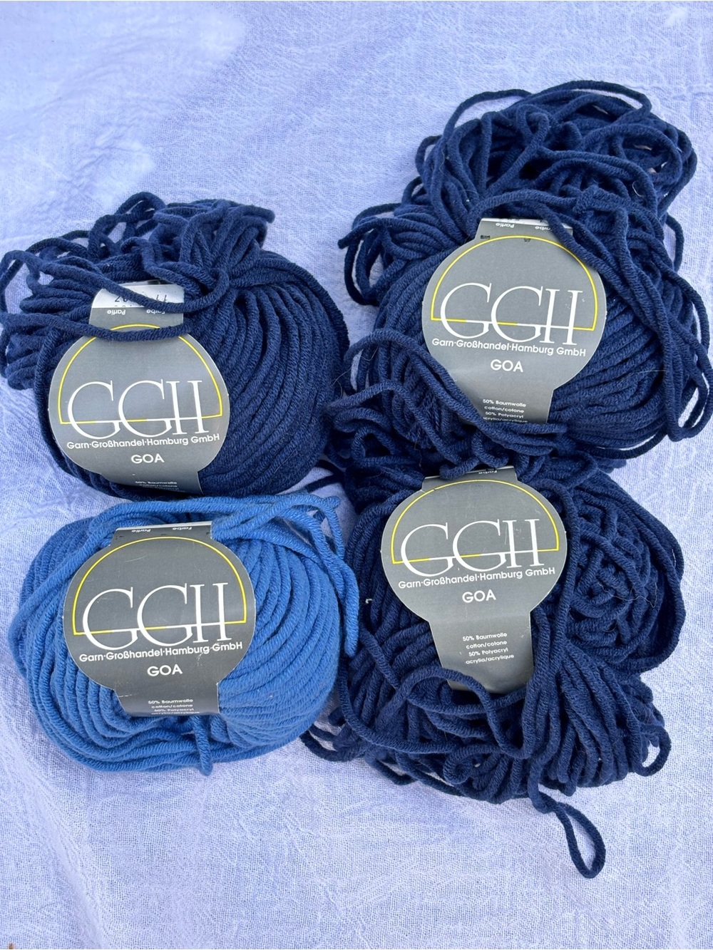 GGH GOA Yarn 50% Cotton 50% Acrylic 4 balls